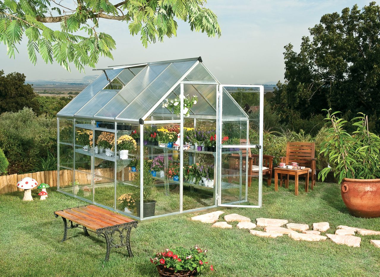 PALRAM Hybrid 6' x 8' üvegház (10 év garancia) PALRAM Hybrid 6' x 8' üvegház (10 év garancia)