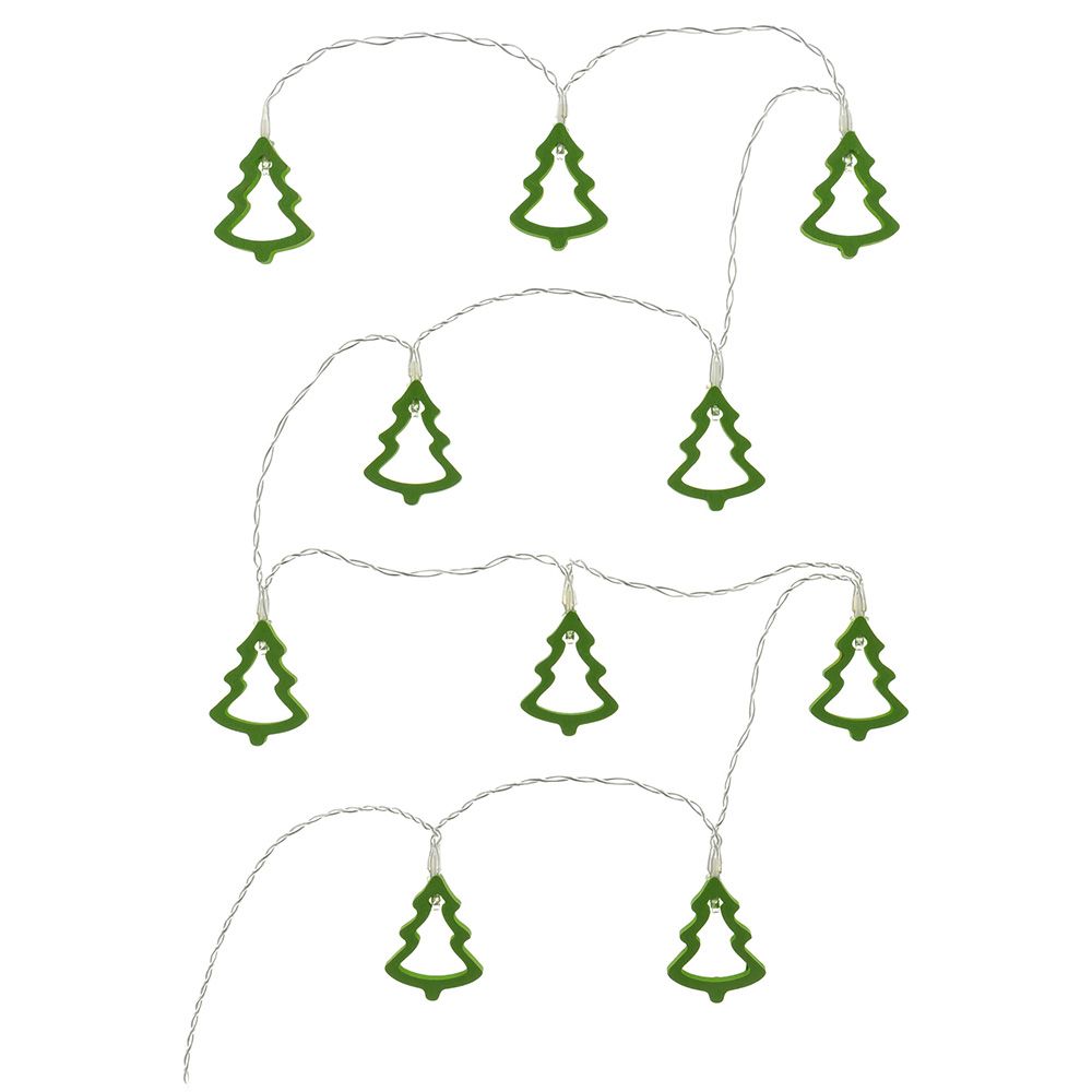 RETLUX RXL286 10LED-es zöld karácsonyfa fényfűzér - meleg fehér